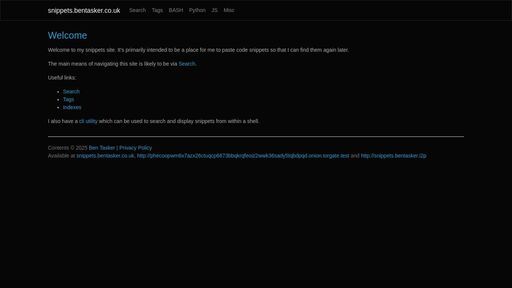 screenshot of Rewrite all target _blank links to use rel noopener (Javascript) | snippets.bentasker.co.uk - http://phecoopwm6x7azx26ctuqcp6673bbqkrqfeoiz2wwk36sady5tqbdpqd.onion.tor.my/posts/javascript/rewrite-all-target-blank-links-to-use-rel-noopener.html